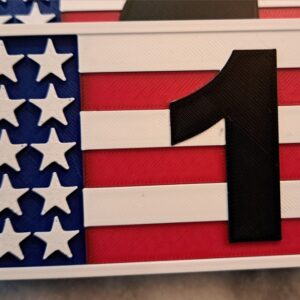 USA Flag with Numbers