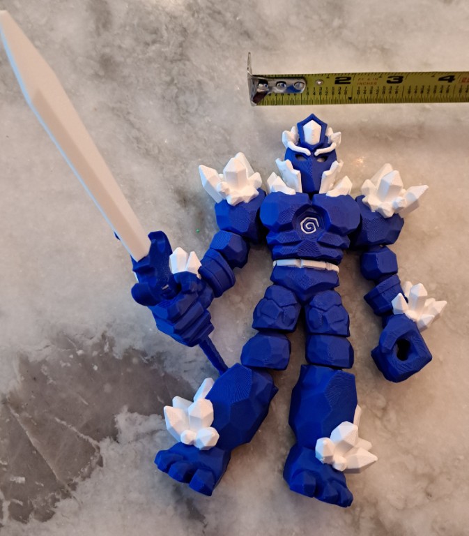 Crystal Warrior Articulating Flexible Toy - Image 3