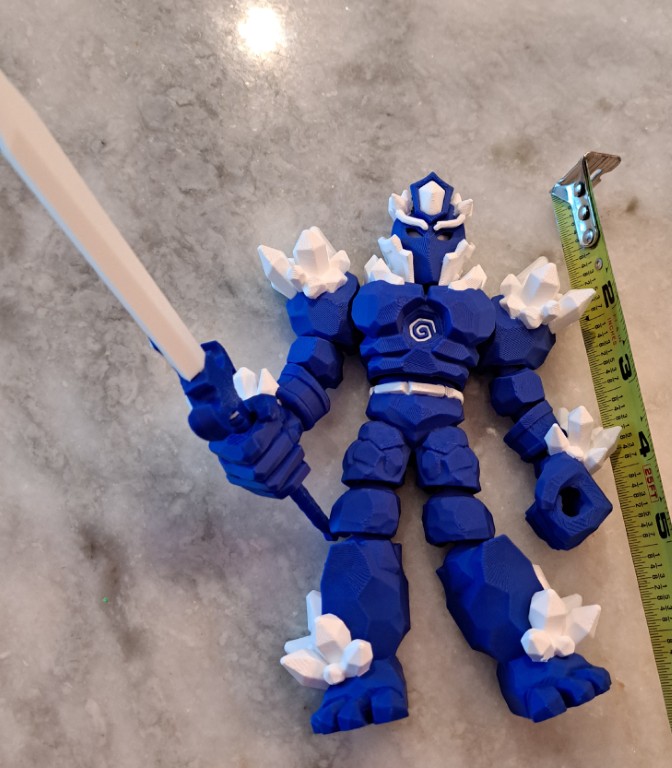 Crystal Warrior Articulating Flexible Toy - Image 2