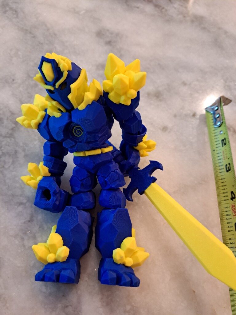 Crystal Warrior Articulating Flexible Toy - Image 8