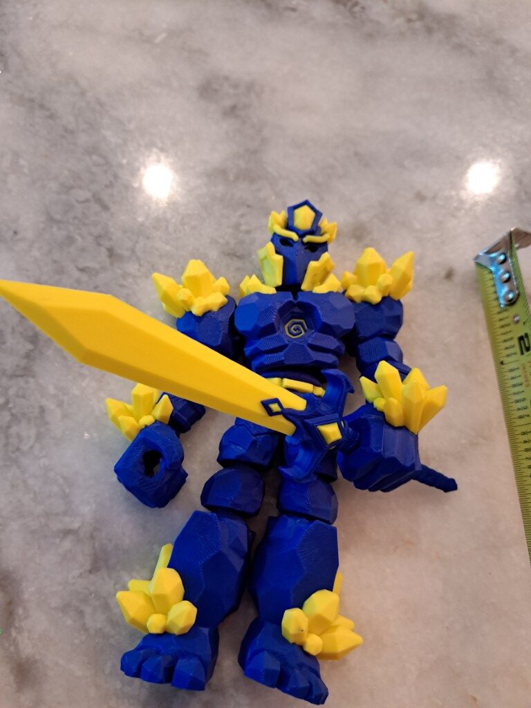 Crystal Warrior Articulating Flexible Toy - Image 7