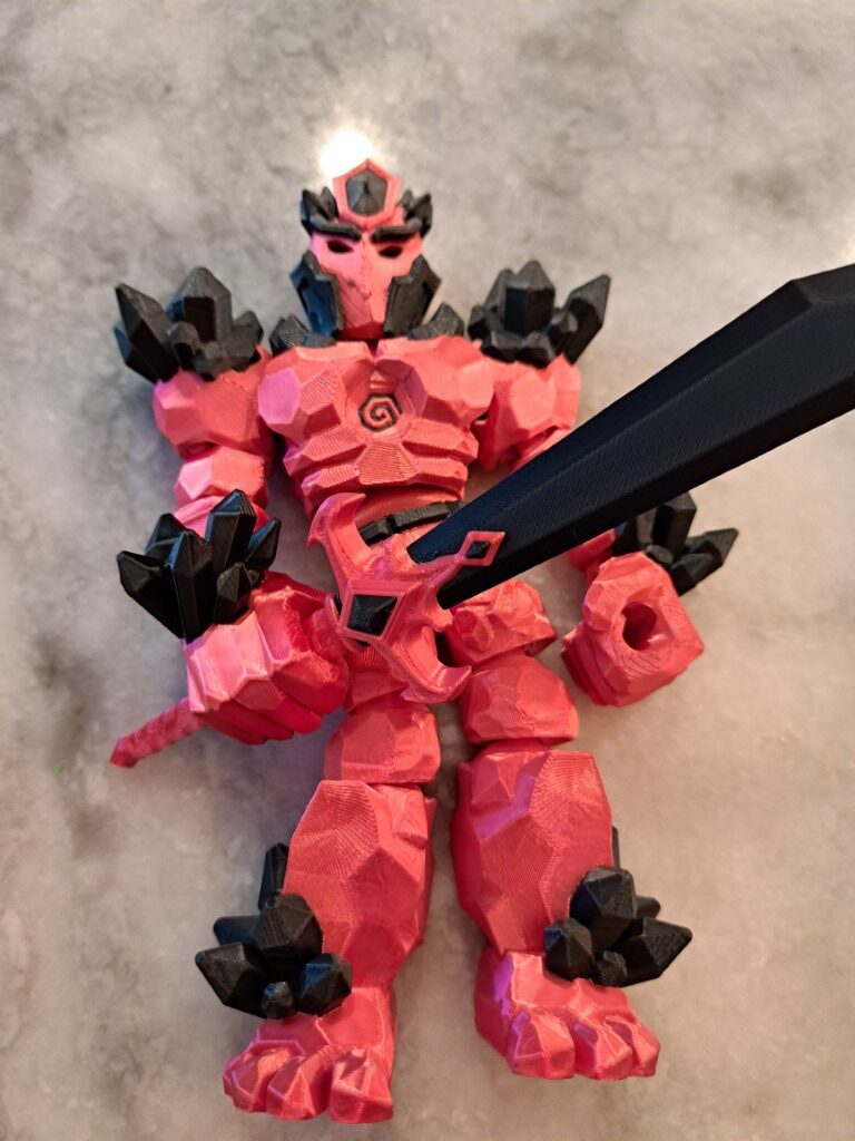 Crystal Warrior Articulating Flexible Toy - Image 16