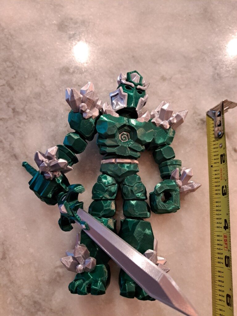 Crystal Warrior Articulating Flexible Toy - Image 11
