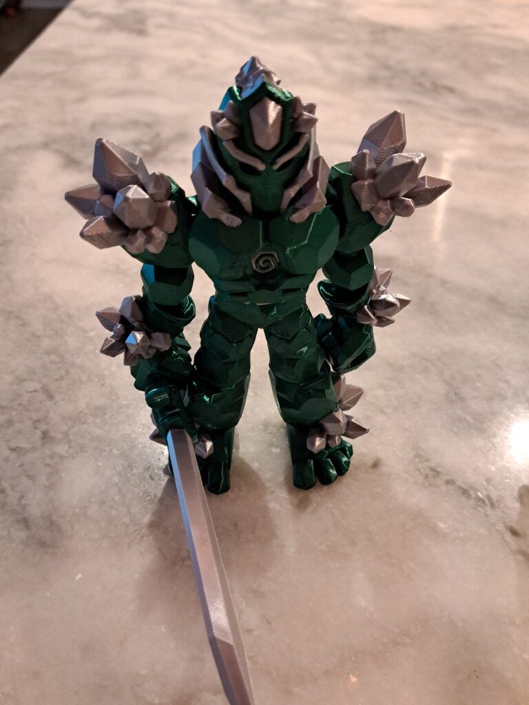 Crystal Warrior Articulating Flexible Toy - Image 10